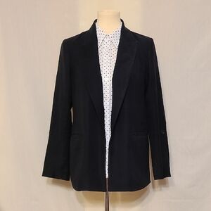 Simply Vera Vera Wang Black Convertable Sleeve Open-Front Blazer